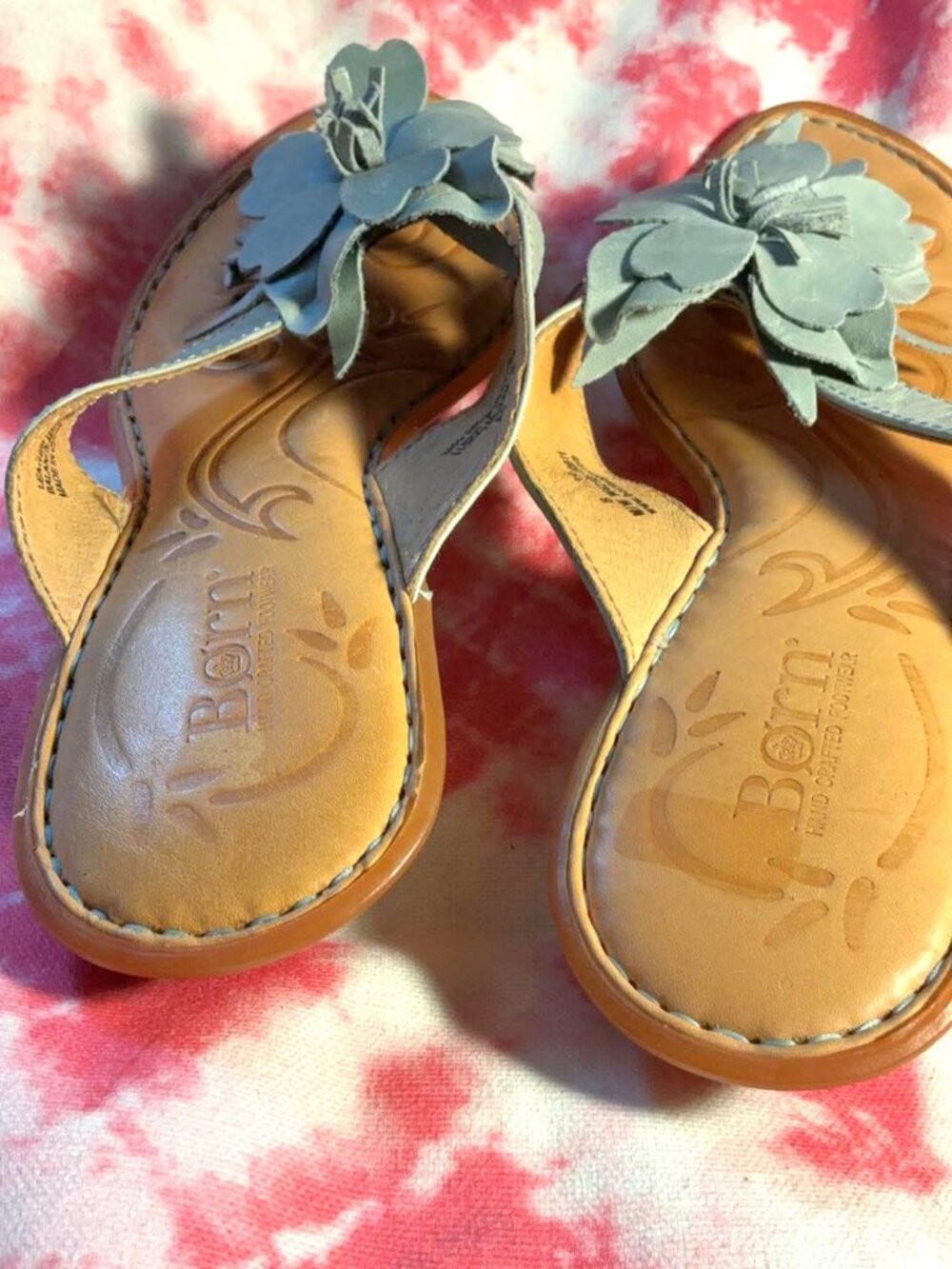 Børn Leather Flower Sandals (Size 8 / 39) - Picture 4 of 7